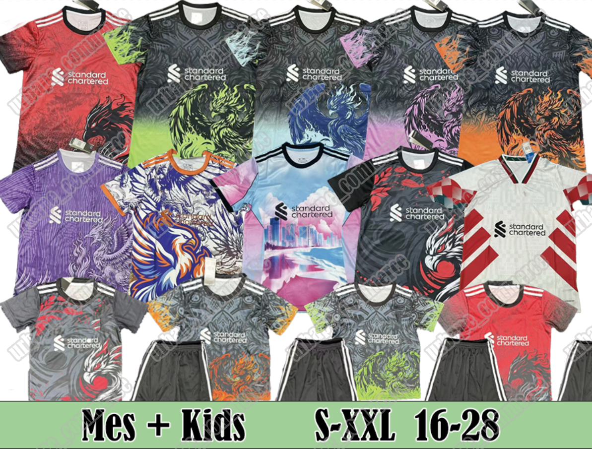 25 26 soccer jerseys SALAH LUIS DIAZ ALLISTER DIOGO 20 VIRGIL VAN DIJK SALAH BECKER FRIMPONG SZOBOSZLAI NUNEZ GUEHI 2025 2026 football special Home Kids kit uniform