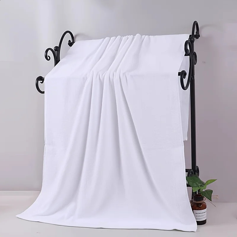 4pcs/set Extra large soft bath towel Highly absorbent fast drying 400GSM high-density polyester blend 260208