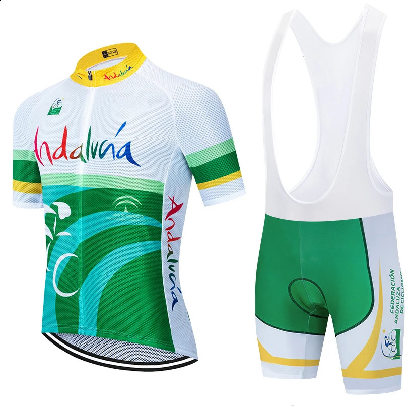 Green Andalucia Cycling Men Women ORBEA RACING Bike Maillot Shorts Set Ropa Ciclismo MTB Summer Bicycle TSHIRT Pants 260207
