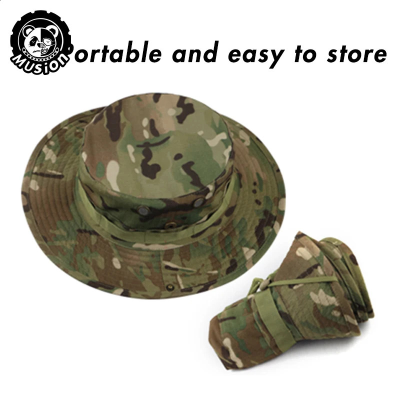 Musion Boonie Balaclava Suit Foldable Hat Sun Protection Cap Breathable Fisherman Outdoor Hunting Fishing Wide H 260204 - view 4