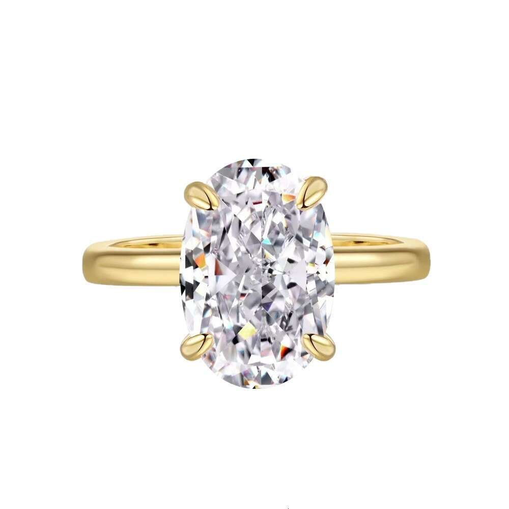Hot Sale 8 Oval Cut Engagement 3A Cubic Zirconia Women's Wedding Ring Jewelry Daily