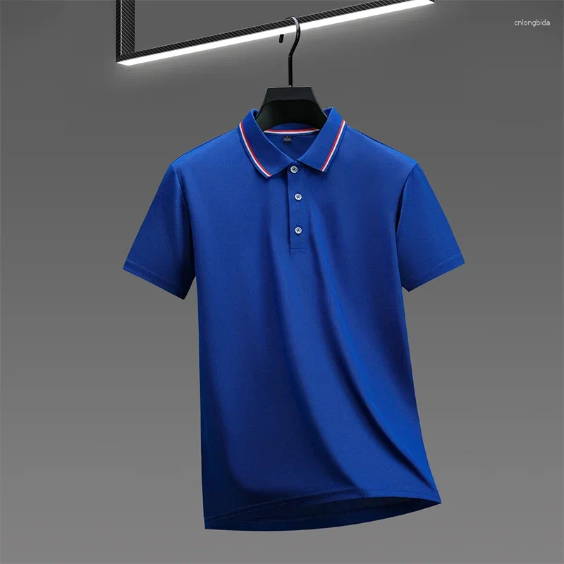 Men's Polos Casual Solid Color Short Sleeve Polo Shirt 2026 Summer Fashionable Comfortable Versatile Top For Men