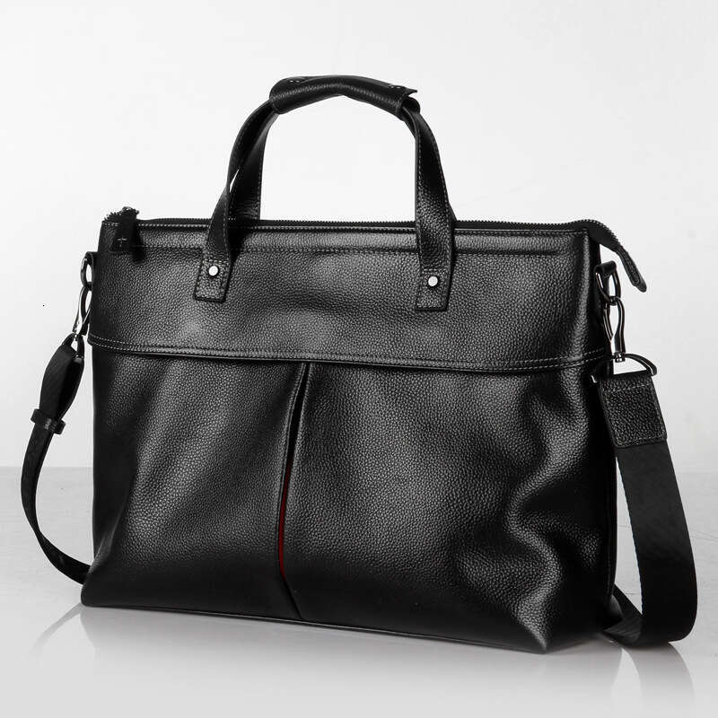 Luxury Shoulder Bags Totes Hobo Fashion Briefcase Trendy Casual Genuine Leather Business Top Layer Cowhide Bag Lightweight Men S Handbag SENYY