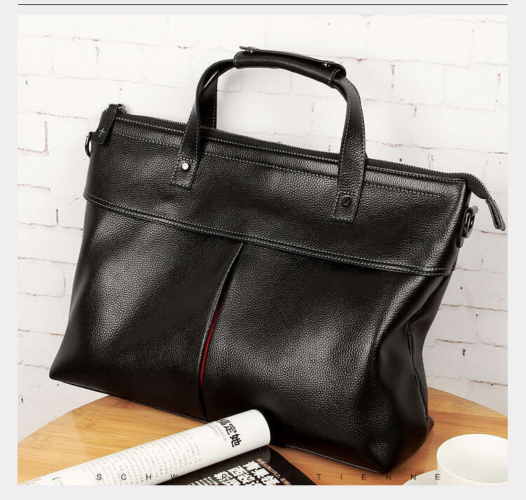 Luxury Shoulder Bags Totes Hobo Fashion Briefcase Trendy Casual Genuine Leather Business Top Layer Cowhide Bag Lightweight Men S Handbag SENYY