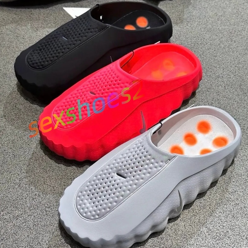 Desginer Mind 001 Slide Slides Mind 002 Sneakers Slippers Soft Rubber Tech Comfortables Sandals Mules Clog Black Red Bone Grey Men Women Summer Shoes Size 35-47