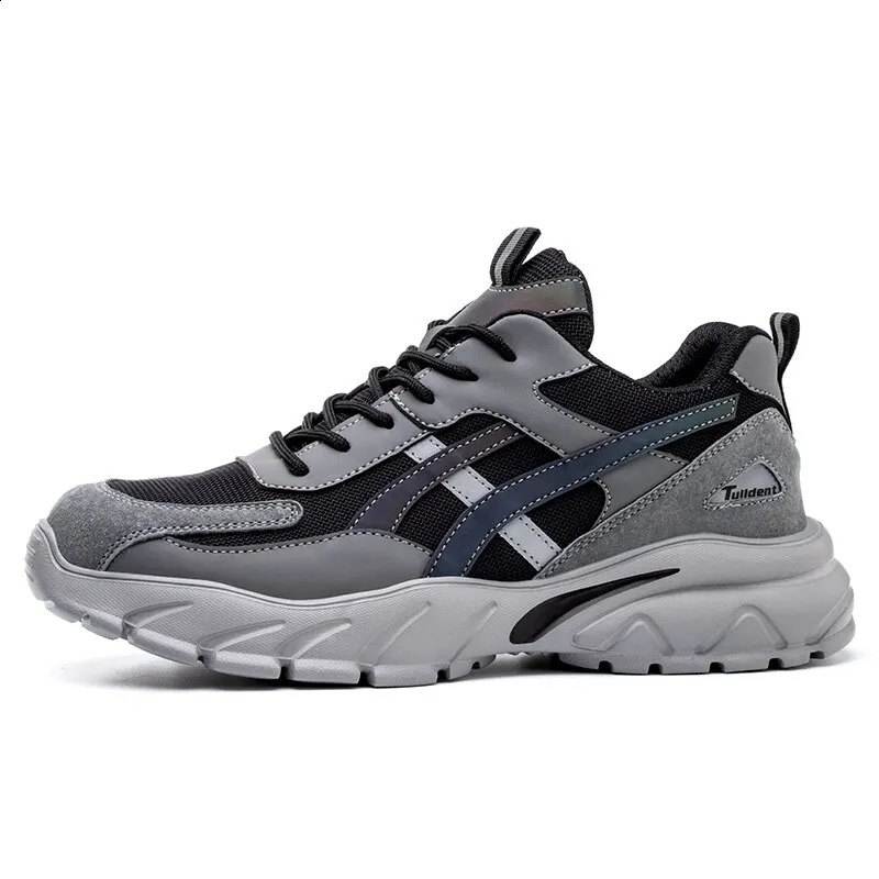 Man Safety Shoes Puncture-Proof Work Sneakers Lightweight Work Shoes Men Steel Toe Shoes Safety Boots Indestructible Shoes 260126