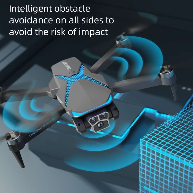 Famous brand cross-border new product AE7 folding brushless motor drone aerial photography cool lighting remote control aircraft quadcopter CKS