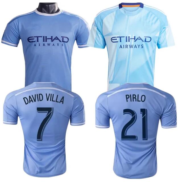 15 16 retro Soccer Jerseys New York City FC 2025 2026 DAVID VILLA LAMPARD PIRLO WOLF MARTINS OJEDA MORALEZ A.Martinez football men kids shirt