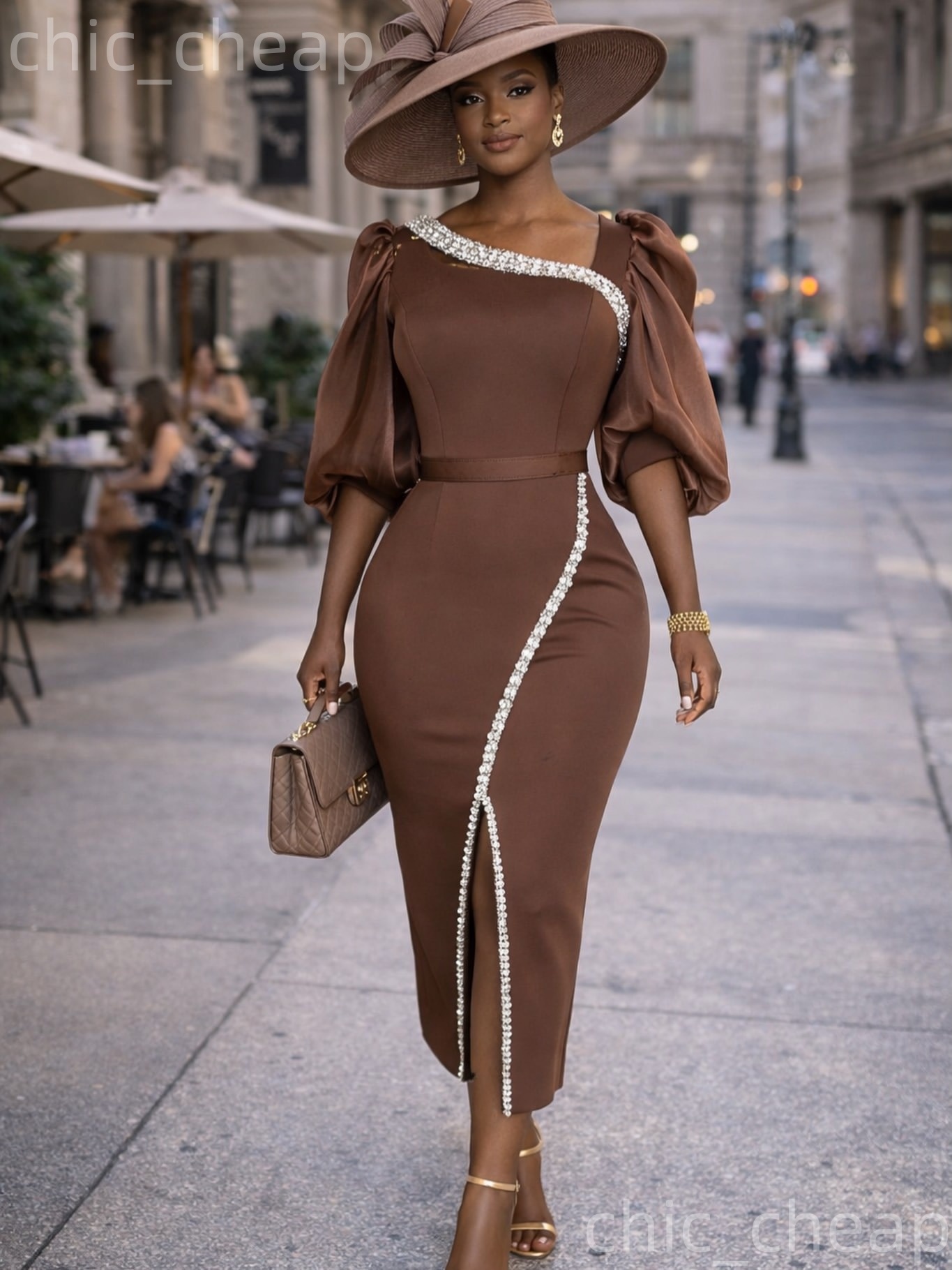 2026 Plus Size Chocolate Sheath Mother Of Bride Dresses Crystals Ankle Length Evening Party Mama's Dress Vintage 50's Birthday Wedding Guest