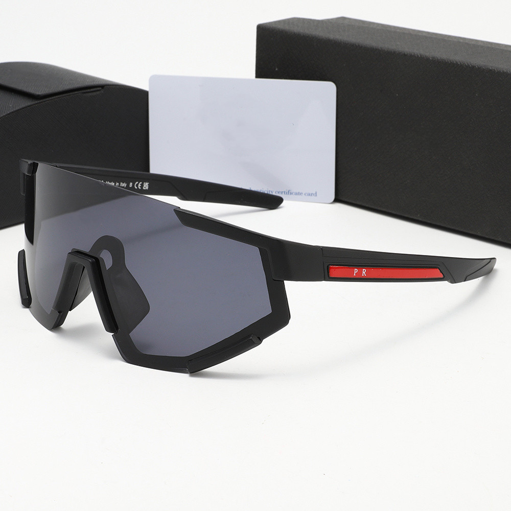 Mens Designer Sunglasses Outdoor Shades women fashion triangle logo luxury Shield Mask Wrap Sunshade mirror polarized UV400 protection Sport Running Glasses