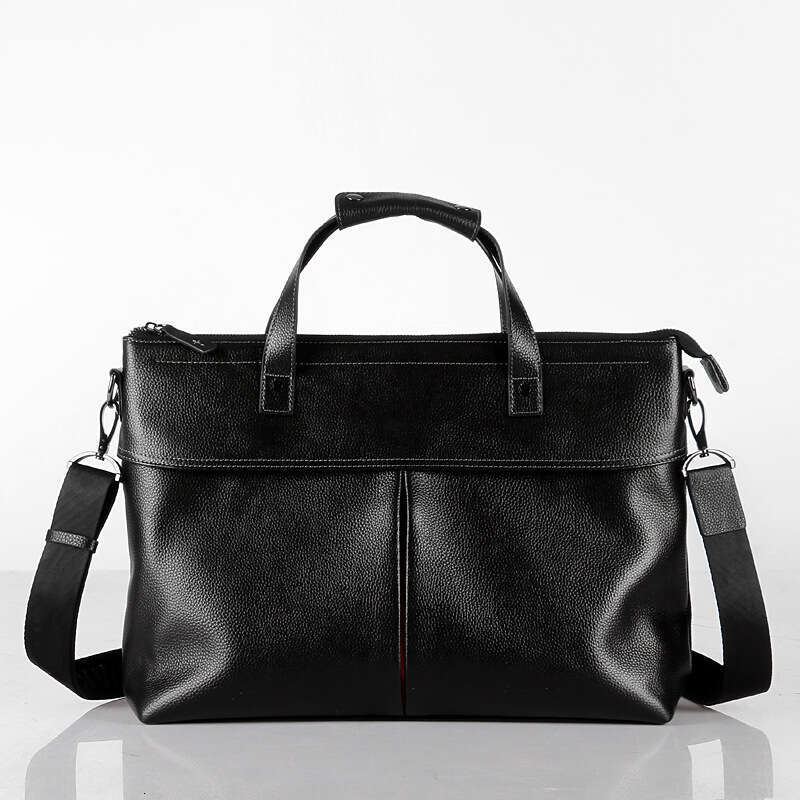 Luxury Shoulder Bags Totes Hobo Fashion Briefcase Trendy Casual Genuine Leather Business Top Layer Cowhide Bag Lightweight Men S Handbag SENYY