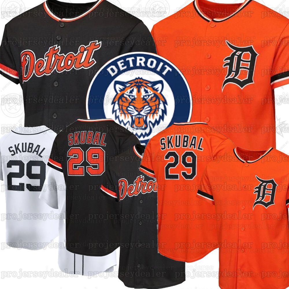 29 Tarik Skubal 2026 Tigers Jersey Justin Verlander Javier Baez Carpenter Gleyber Torres Riley Greene Spencer Torkelson Flaherty Vierling McKinstry Detroits