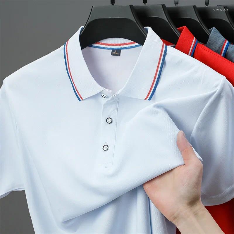 Men's Polos Casual Solid Color Short Sleeve Polo Shirt 2026 Summer Fashionable Comfortable Versatile Top For Men