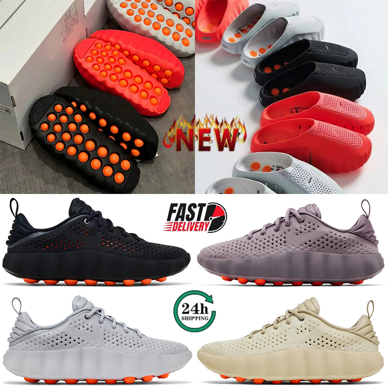 NEW Desginer Slide Mind 001 Slides Mind001 002 Rubber Tech Comfortable Sandals Mules Clog Black Red Bone Light Smoke Grey Mens Womens nikemind Slippers Summer shoes