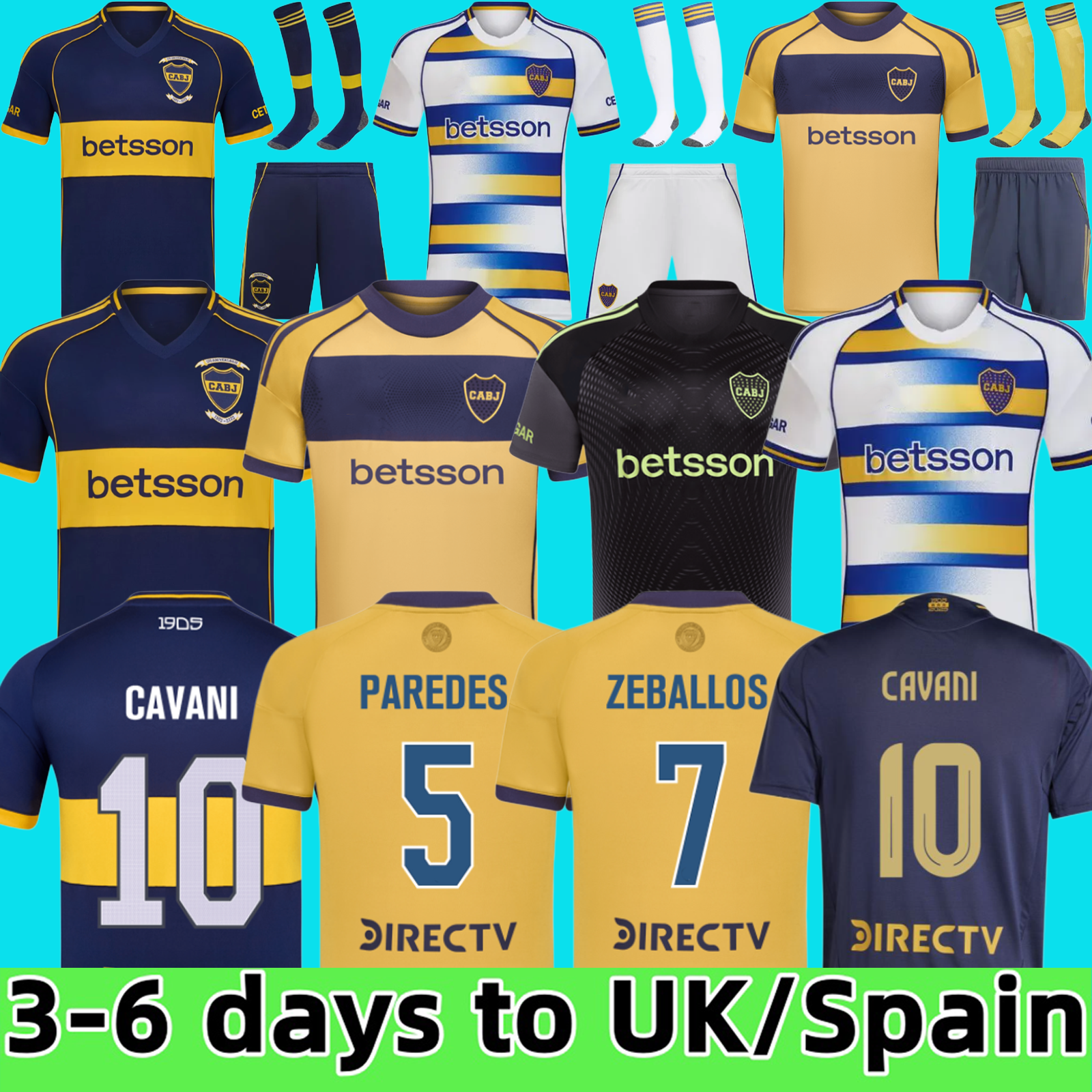 2025 2026 Boca Juniors soccer Jerseys VILLA SALVIO Men kids Benedetto Salvio camisa de futebol 25 26 football shirt TEVEZ CARLITOS MARCOS ROJO VAZQUEZ CAVANI