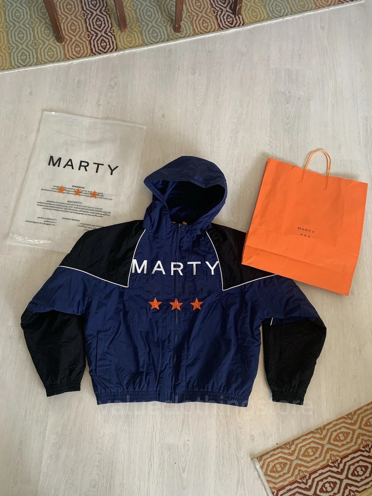 Men's Jacket Marty jacket Windbreaker Designer Jacket Lightweight Sports Loose Long Sleeve Marty Jacket Streetwear High Street Simple Coat S-M-L
