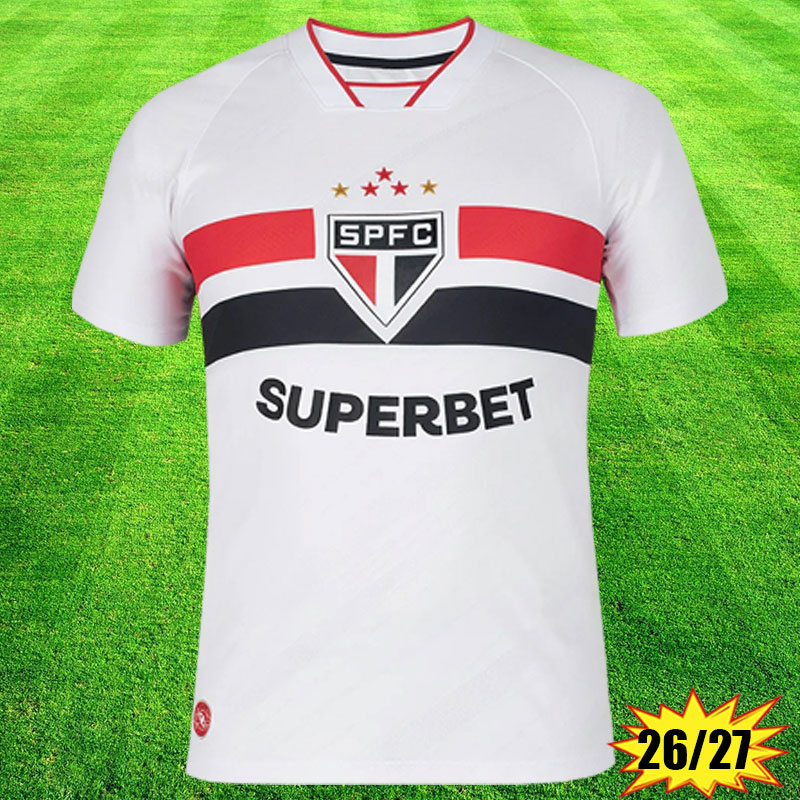 Camisa Sao Paulo 26 27 Kits 2026 Sao Paulo Soccer Jerseys LUCAS CALLERI LUCIANO RAFINHA NESTOR FERREIRINHA Home Away 3rd Training OSCAR Football Shirts Uniforms