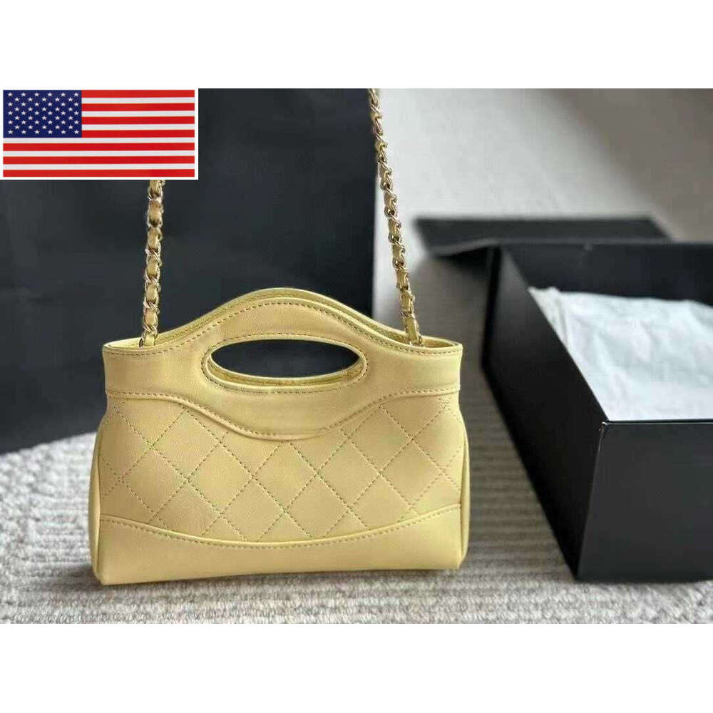 Bags Designer Women Mini 31 Bag Seven Colors Luxury Handbag Hollow Handle Diamond Lattice Gold Metal Hardware Matelasse Chain Shoulder S6Z0