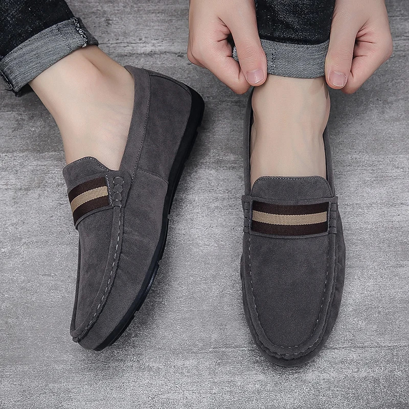 Men Loafers Breathable Shoes Sneakers Casual shoes Mens flats nonslip Driving Soft Moccasins Boat 260126