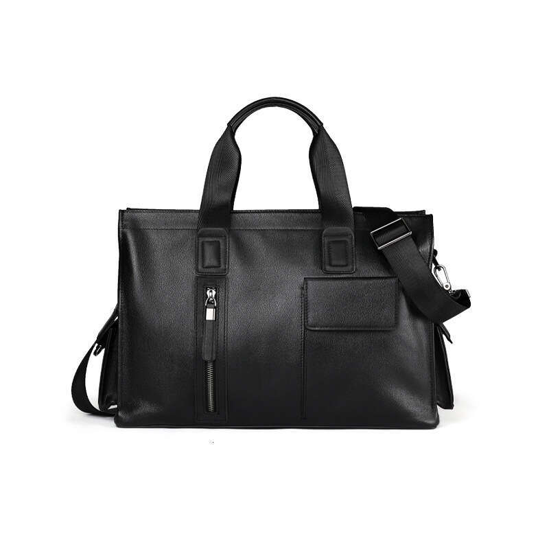Luxury Shoulder Bags Totes Hobo Genuine Leather Business Briefcase Top Layer Cowhide Laptop Bag Large Capacity Versatile Simple Men S Handbag SENYY