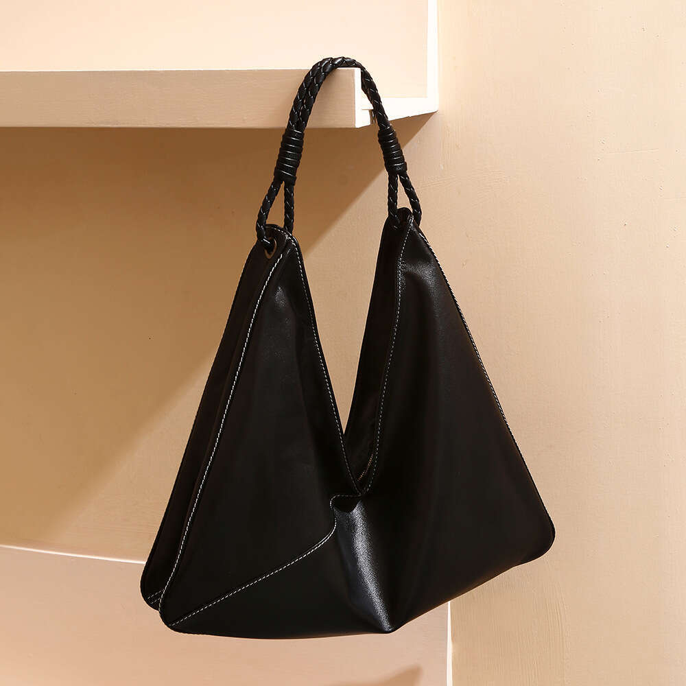 Luxury Shoulder Bags Totes Hobo Foreign Trade Niche Top Layer Cowhide Tote Cross Border High End Commuter Underarm Bag Genuine Leather Women S Handbag