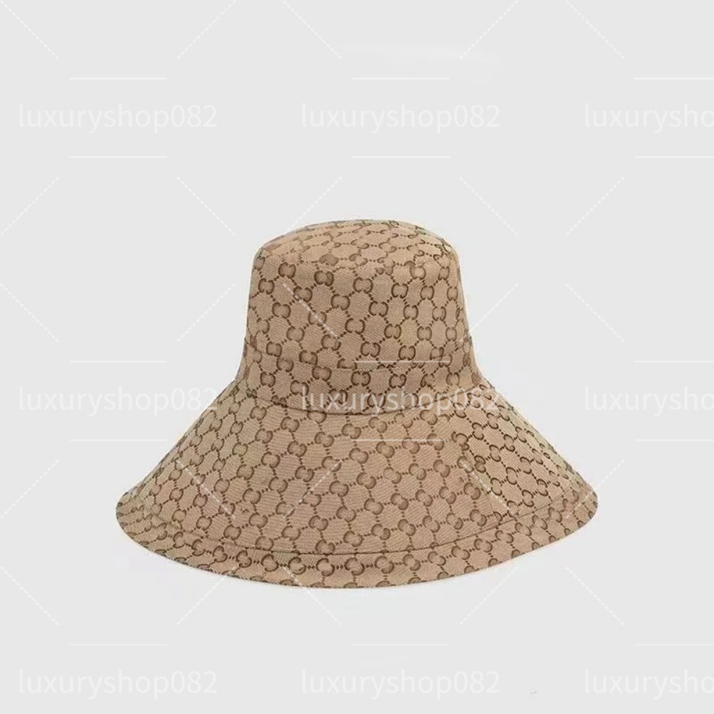 Designer Bucket Hat Wide Brim Hats Solid Color Letter Sunhats Fashion Party Trend Travel High Quality Hundred Hat