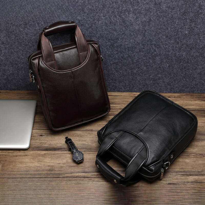 Luxury Shoulder Bags Totes Hobo Single Men S Genuine Leather Business Crossbody Vertical Style Cowhide Large Capacity Bag Gift One Piece Dropshipping 