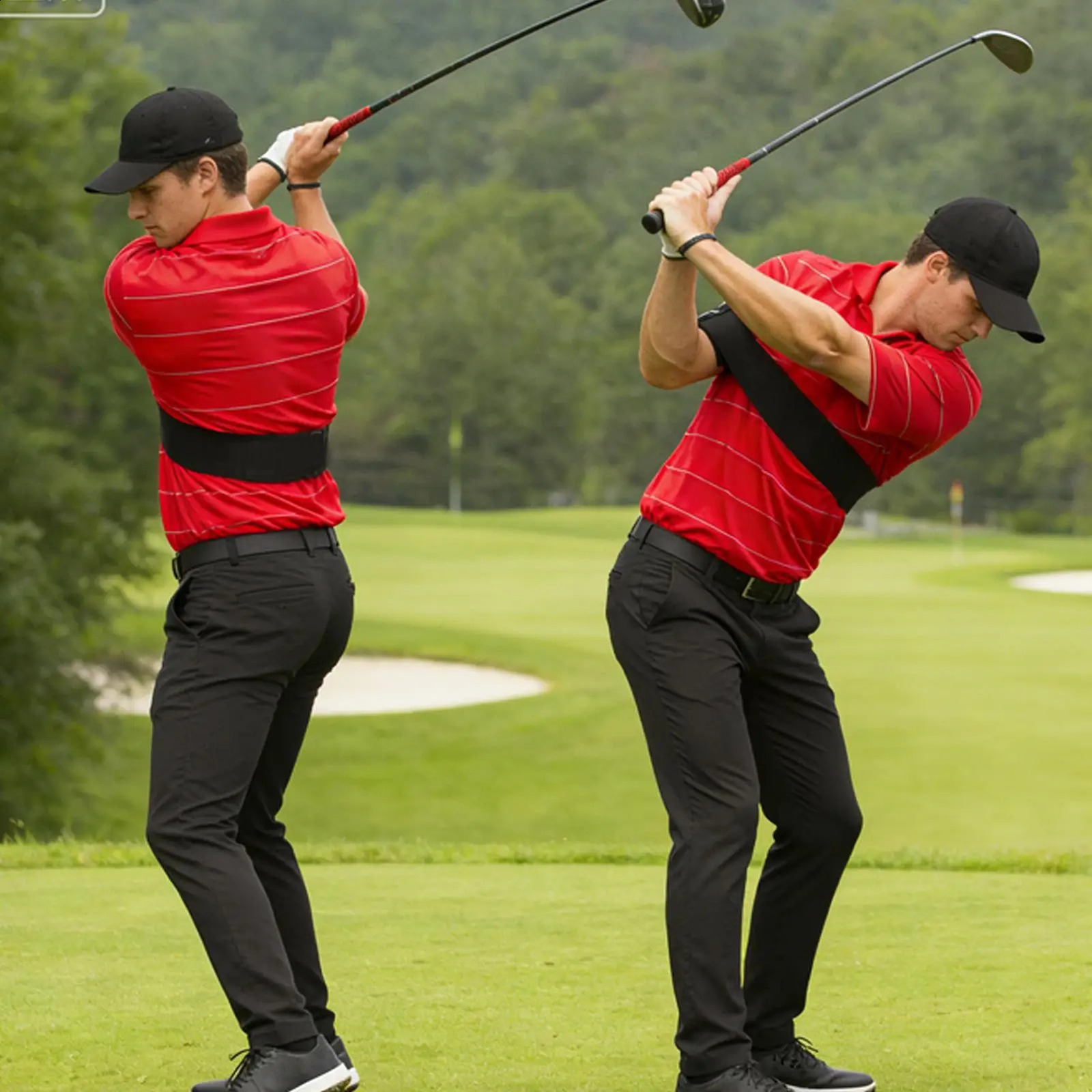 Golf Swing Trainer Aid Alignment Strap Arm Band for Swing Correction Consistent Practice Tool for Golf Beginner to Pro 260206