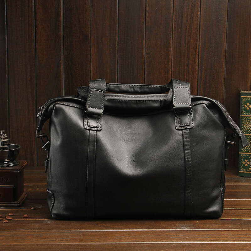 Luxury Shoulder Bags Totes Hobo Casual Genuine Leather Fashion Men S Handbag Large Capacity Horizontal Computer Bag Top Layer Cowhide Business Briefca