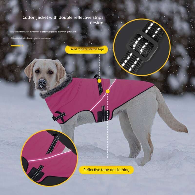 Famous brand Amazon s best selling winter clothes British gentleman style thickened and warm high necked pet clothing large dog cotton coat pupakaIK