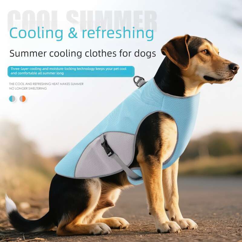 Famous brand New Snake Year Pet Vest for Dogs Summer Thin Breathable Anti Heatstroke Dog Cooling Clothes with Reflective Strips pupakaIK