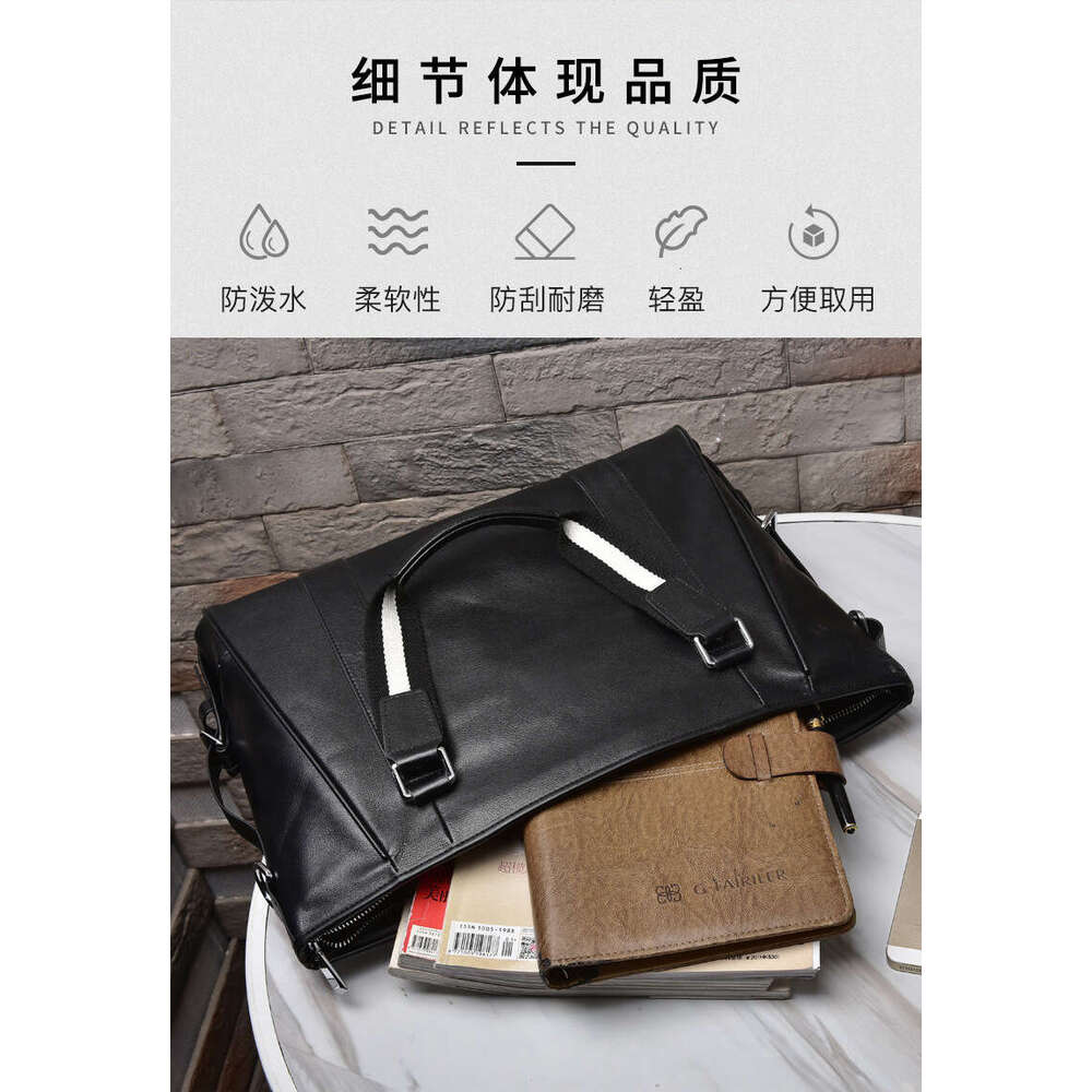 Luxury Shoulder Bags Totes Hobo Men S Genuine Leather Handbag Horizontal Style Laptop Bag Business Travel Large Capacity Briefcase Dropshipping SENYY
