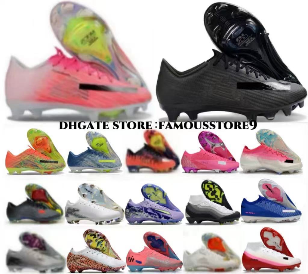 TOP Designer 17 Soccer Boot Mens football shoes Boots Football Cleats Men FG BOOTS Soft Leather Pink Soccer size uk3.5