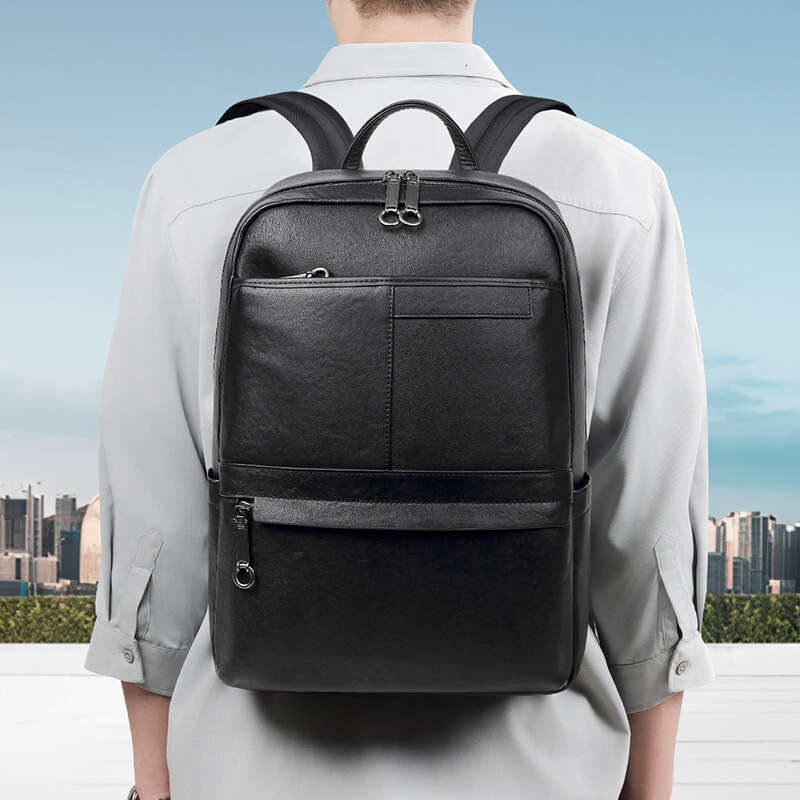 Luxury Shoulder Bags Totes Hobo New Genuine Leather Fashion Men S High End Large Capacity Laptop Bag Lightweight Trendy Backpack SENYY