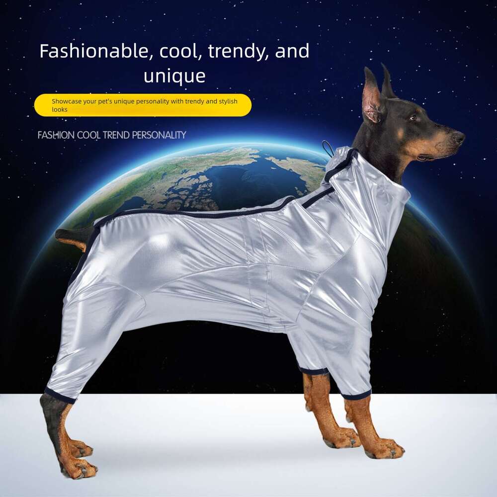Famous brand Cross border pet clothing dog jacket fashionable space suit waterproof windproof four legged for medium and large dogs pupakaIK