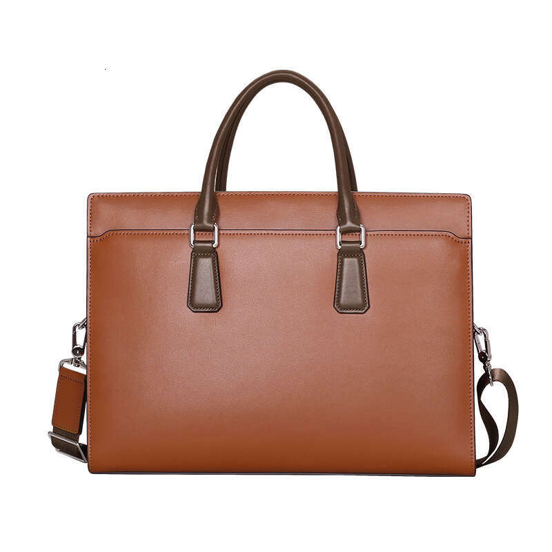 Luxury Shoulder Bags Totes Hobo New Handbag Genuine Leather Anti Theft Password Lock Laptop Briefcase Top Layer Cowhide Business Men S Bag SENYY