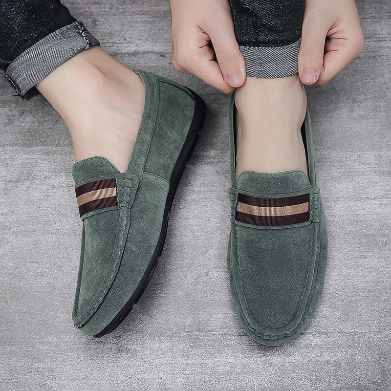 Men Loafers Breathable Shoes Sneakers Casual shoes Mens flats nonslip Driving Soft Moccasins Boat 260126