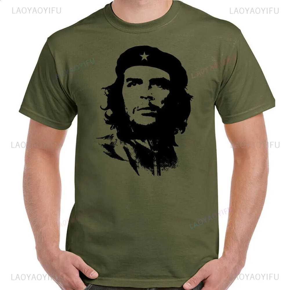 Che Guevara Shirt Rebel Cuban Guerrilla Revolution TShirt Casual Short Sleeve Men High Quality Tee Cotton Loose Tops 260209