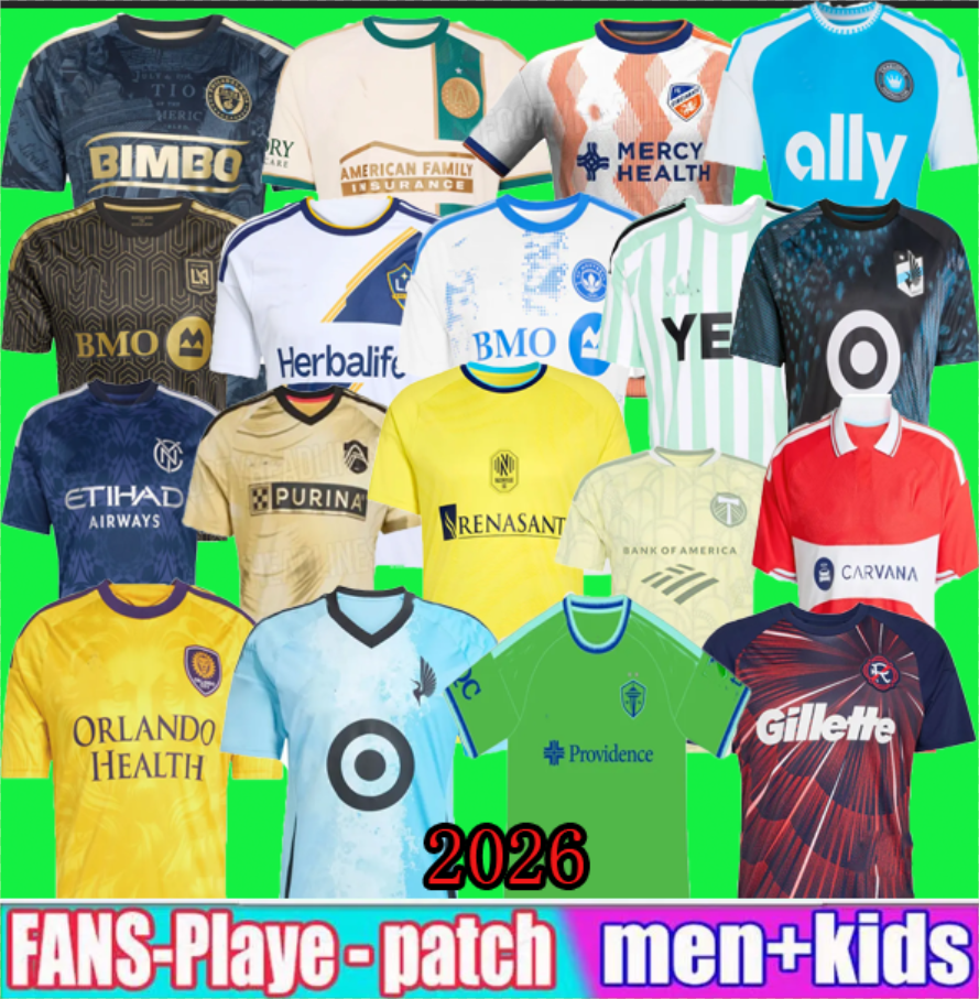 2026 LAFC Soccer Jerseys San Diego LA Galaxy Timbers Sporting KC Earthquakes Toronto Dynamo Atlanta Montreal Nashville SC Orlando City New England Revolution DC