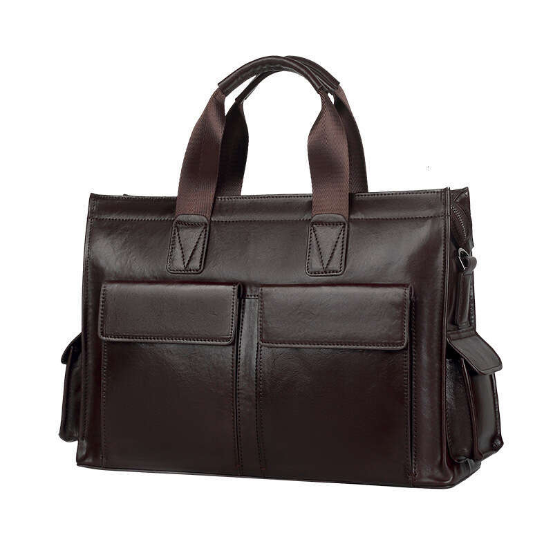 Luxury Shoulder Bags Totes Hobo New Genuine Leather Large Capacity Business Briefcase Fashion Cowhide Laptop Bag Casual Men S Handbag SENYY