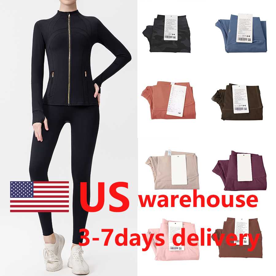 yoga set High Elastic Breathable leggings for women designer set yoga gym sets workout sets 2 piece set sweatshirt cropped jacket pilates set