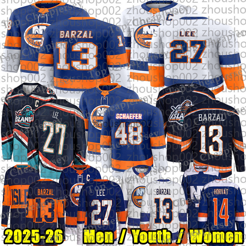 New York Hockey Jersey ProStyle Team Replica Breathable Fabric Ideal For Game Day And Fan Apparel 48 Schaefer barzal Jerseys