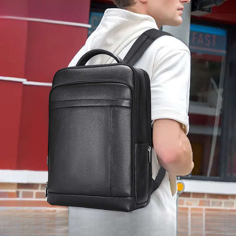 Luxury Shoulder Bags Totes Hobo Genuine Leather Backpack Business Men S Fingerprint Lock Cowhide Double Inch Large Capacity Laptop Bag SENYY