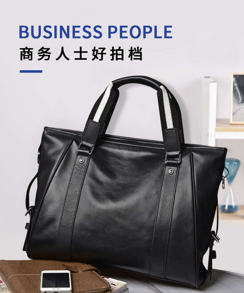Luxury Shoulder Bags Totes Hobo Men S Genuine Leather Handbag Horizontal Style Laptop Bag Business Travel Large Capacity Briefcase Dropshipping SENYY