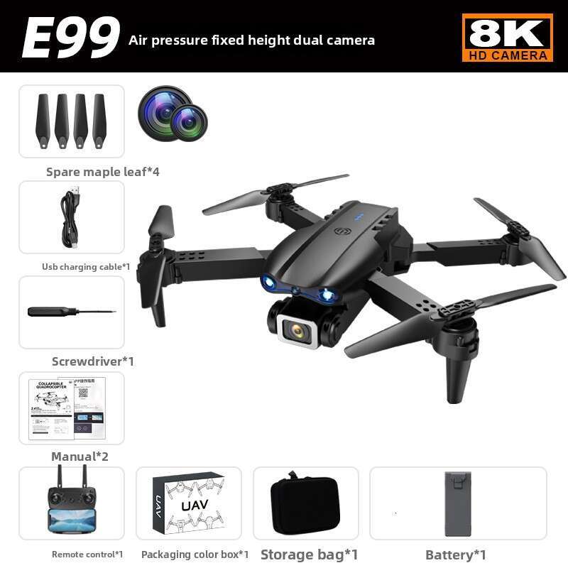 New E99pro Drone 4K Professinal With 1080P Wide Angle HD Camera Foldable Helicopter WIFI FPV Height Hold Gift Toy Kuhangxin - view 8