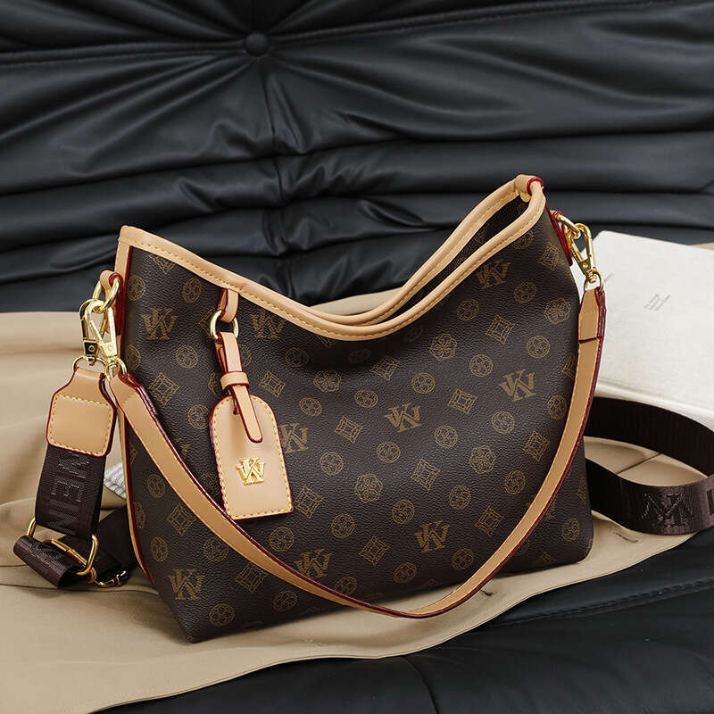 Fashion Shoulder Bags Large Capacity Tote Bag for Women 2026 New Retro Pattern Print Commuter Shoulder Crossbody Bag