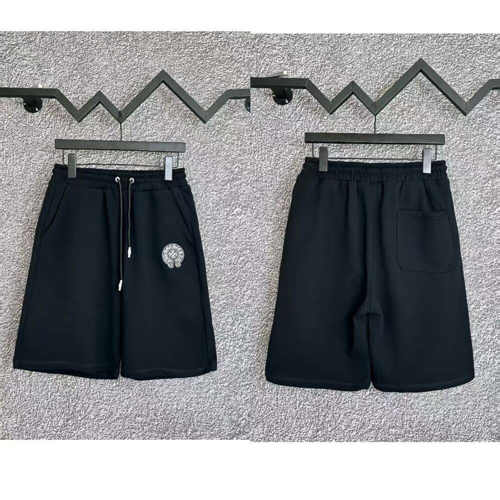 Chromelys Heartlys Shorts Designer Mens High Street Hip Hop Punk Style Shorts Y2k Cross Print Swearpants Sanskrit Pattern Short Trousers Graphic Embroidery 253