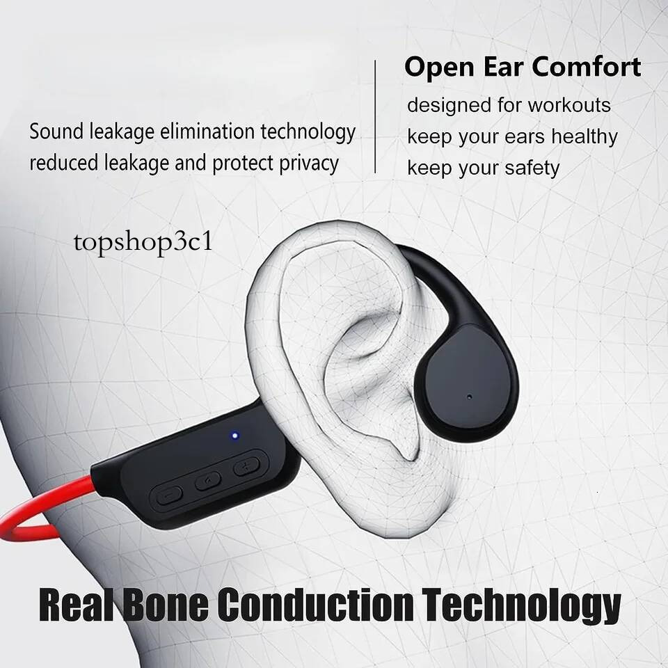 shokz Bone Conduction Bluetooth Headphones 32G Memory Sports run Waterproof Swimming headsets for aftershokz openswim