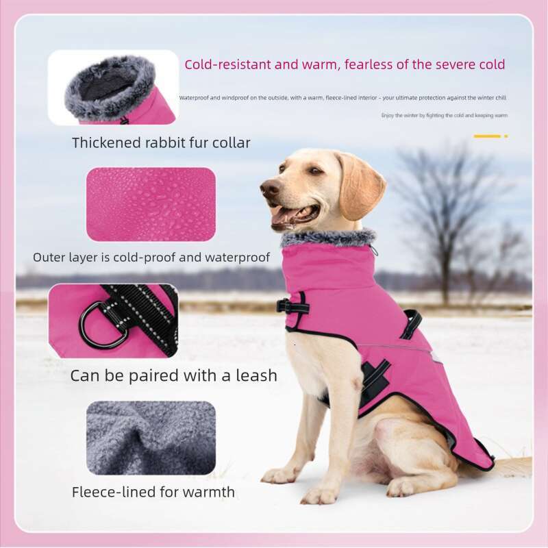 Famous brand Amazon s best selling winter clothes British gentleman style thickened and warm high necked pet clothing large dog cotton coat pupakaIK