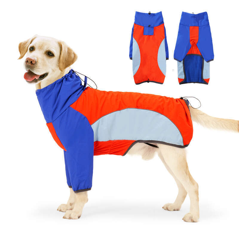Famous brand New cross border medium large jacket double legged cotton coat waterproof windproof thickened and warm dog clothing in stock pupakaIK